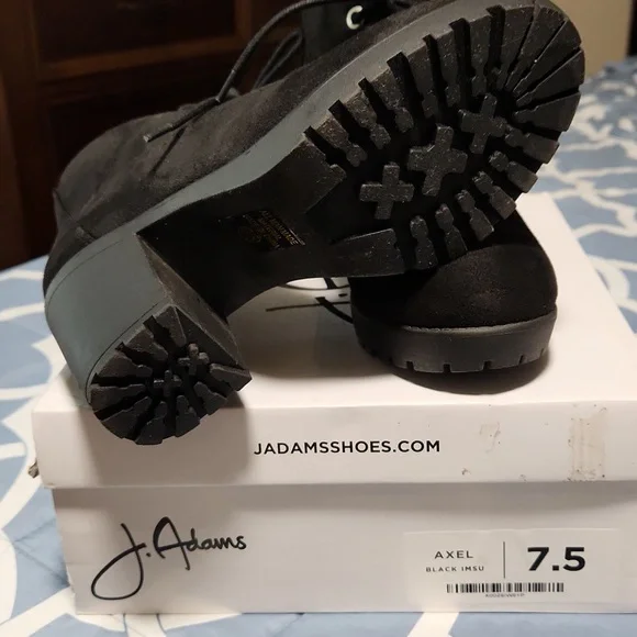 black ankle boots size 7.5 - Picture 4 of 4